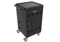 Mobile Charging Cart And Cabinet For Tablets Laptops 35 Device B30Plus Matt Black Steel Metal