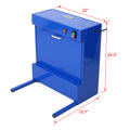 Micro Wall Mounted Cleaner,Bench Micro Cleaner,Parts Cleaner 14L Tank And Fluid Capacity Blue Metal