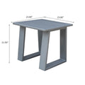 Outdoor Indoor Aluminum Square End Table Side Table pewter-aluminum