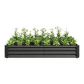 Raised Garden Bed Outdoor, 6 3 1Ftmetal Raised Rectangle Planter Beds For Plants, Vegetables, And Flowers Black Black Garden & Outdoor Metal