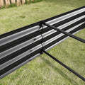 Raised Garden Bed Kit Metal Raised Bed Garden7.6X3.7X0.98Ft For Flower Planters, Vegetables Herb Black Black Garden & Outdoor Metal