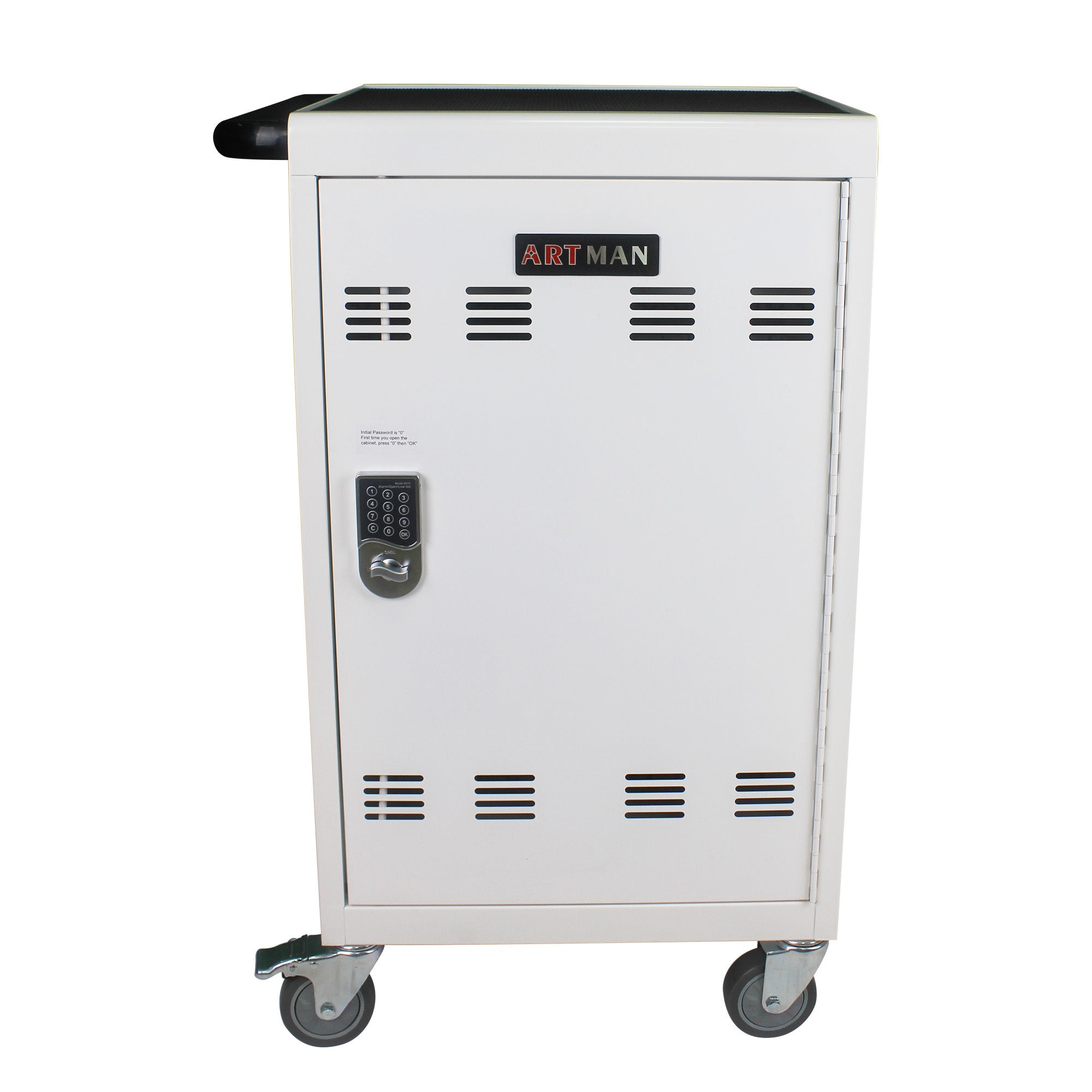 Mobile Charging Cart And Cabinet For Tablets Laptops 30 Device With Co