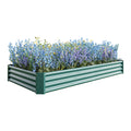 Raised Garden Bed Kit Metal Raised Bed Garden 7.6X3.7X0.98Ft For Flower Planters, Vegetables Herb Green Green Metal