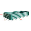 Raised Garden Bed Outdoor, 6 3 1Ftmetal Raised Rectangle Planter Beds For Plants, Vegetables, And Flowers Green Green Bedroom Metal