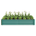 Raised Garden Bed Outdoor, 6 3 1Ftmetal Raised Rectangle Planter Beds For Plants, Vegetables, And Flowers Green Green Bedroom Metal