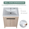 KD PACKING 24 Inch Freestanding Bathroom Vanity With plain light