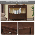 36'' Farmhouse Pine Wood Console Table Entry Sofa Table With 4 Drawers & 1 Storage Shelf For Entryway Living Room Bedroom Hallway Kitchen Light Espreso Espresso Pine