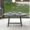 Wood Dining Table Round Extendable Dining Table For Dining Room Gray Gray Solid Wood