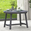 Wood Dining Table Round Extendable Dining Table For Dining Room Gray Gray Solid Wood