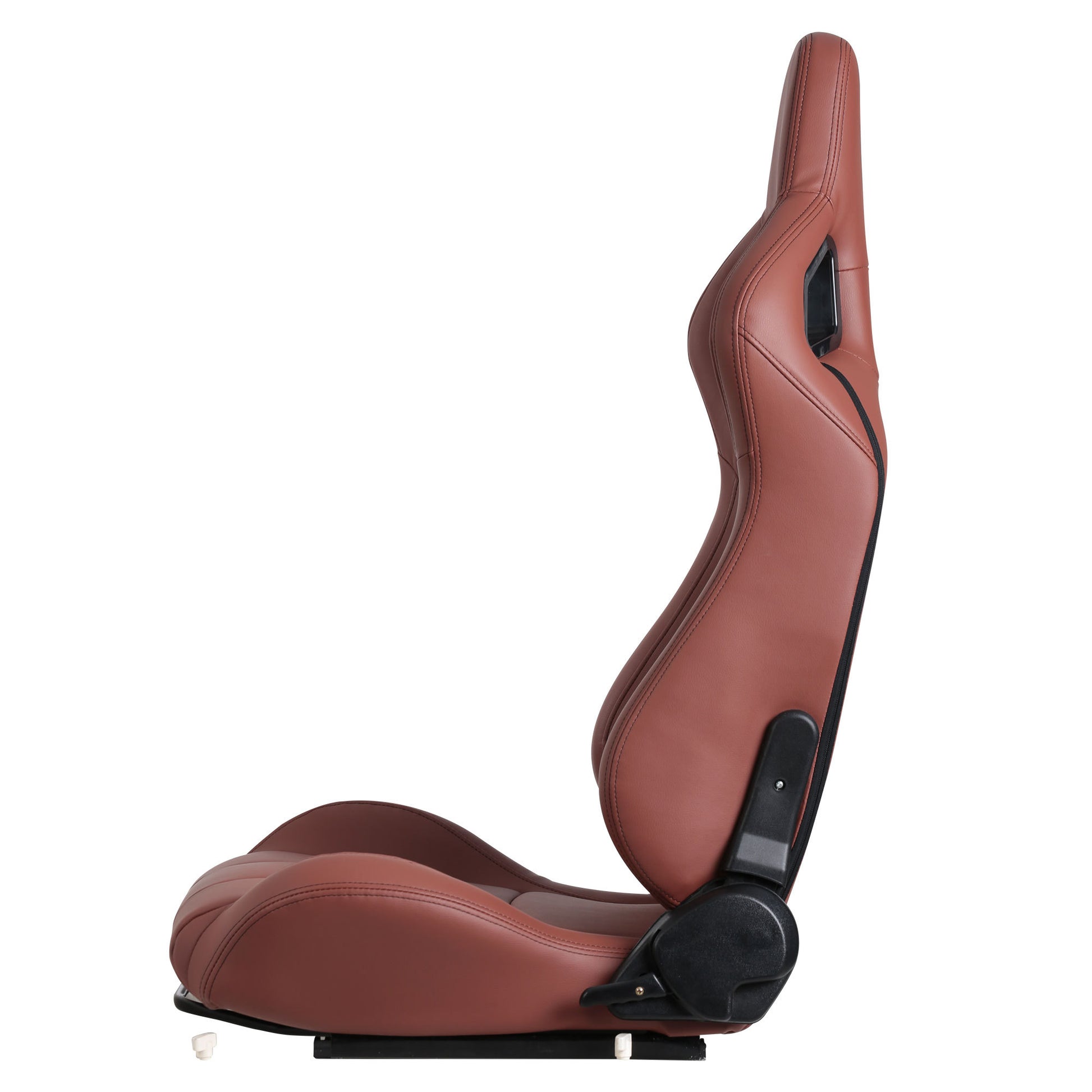 2 Piece Ergonomic Racing Seats with Adjustable Double brick red-foam-vinyl