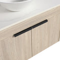 30''Modern Design Float Bathroom Vanity With Ceramic white oak-2-bathroom-wall mounted-plywood