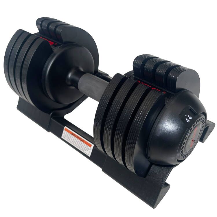 22Lbs Adjustable Dumbbell Steel Plastic Black Steel