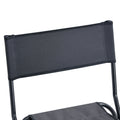 2 Piece Folding Outdoor Chair With Storage Bag, Portable Chair For Indoor, Outdoor Camping, Picnics And Fishing,Grey Gray Steel