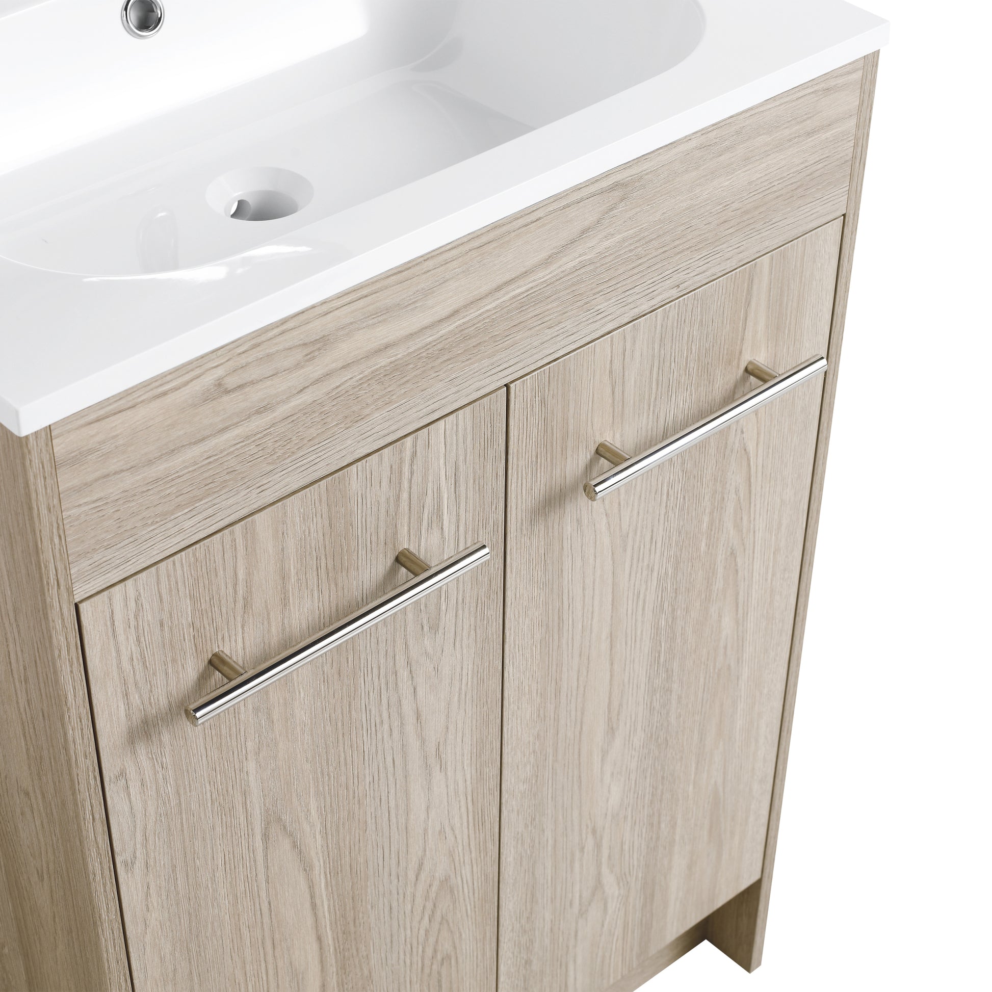 24 Inch Freestanding Bathroom Vanity Kd Packing Bvc04824Weo White Oak 2 Bathroom Freestanding Modern Plywood