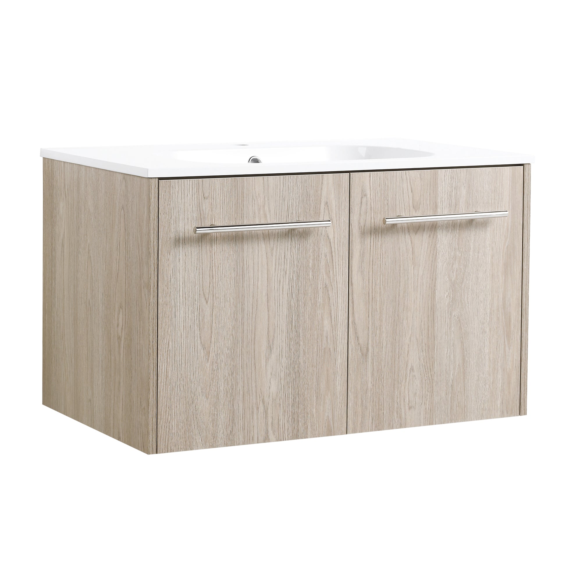 30 Inch Wall Mounted Bathroom Vanity Kd Packing Bvc04730Weo White Oak 2 Bathroom Wall Mounted Plywood