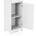 Modern Tower Tall Storage Cabinet With Doors &