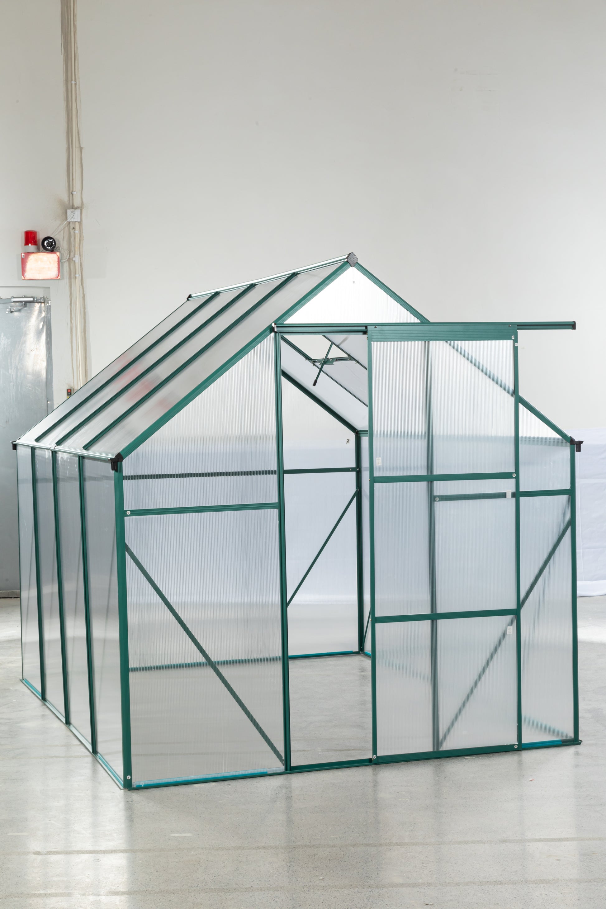 Green 6 X 8 Ft Outdoor Patio Greenhouse Green Aluminum