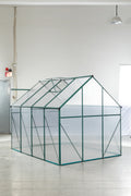 Green 6 X 8 Ft Outdoor Patio Greenhouse Green Aluminum