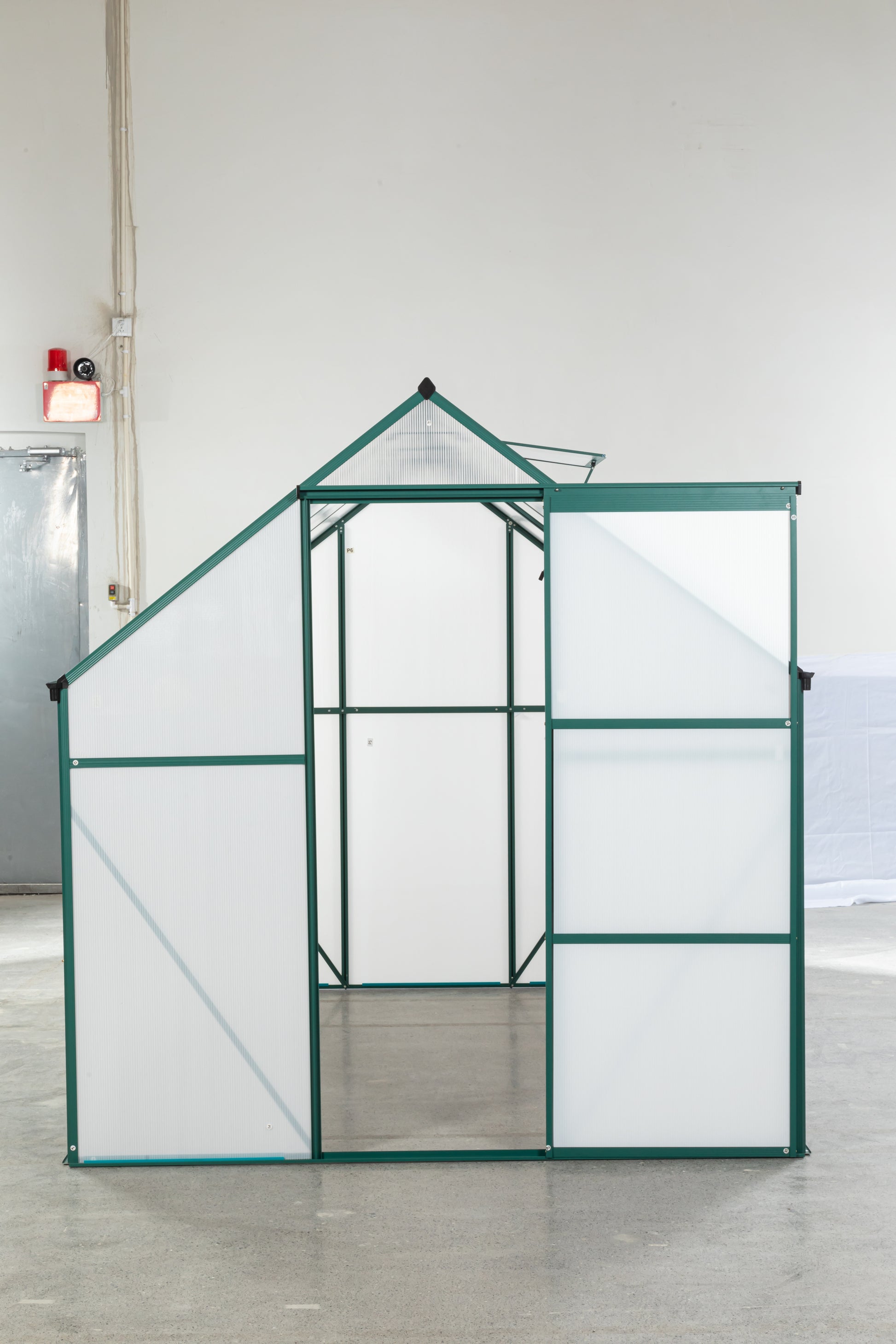 Green 6 X 8 Ft Outdoor Patio Greenhouse Green Aluminum