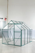 Green 6 X 8 Ft Outdoor Patio Greenhouse Green Aluminum