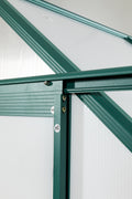 Green 6 X 8 Ft Outdoor Patio Greenhouse Green Aluminum