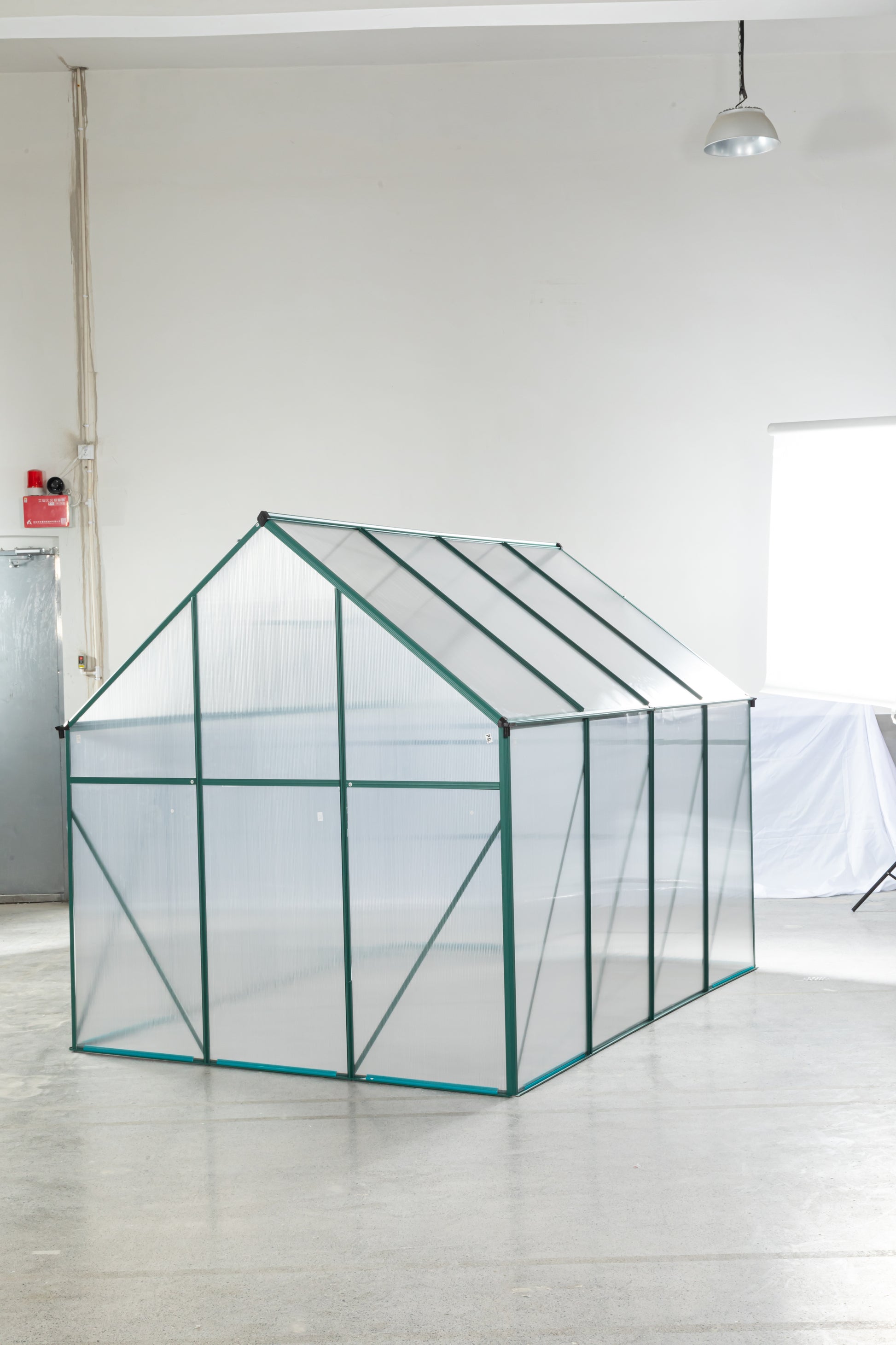 Green 6 X 8 Ft Outdoor Patio Greenhouse Green Aluminum
