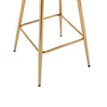 30 Inch Set Of 2 Bar Stools,With Chrome Footrest And Base Velvet Golden Leg Simple Bar Stool,Cream Cream Foam Fabric
