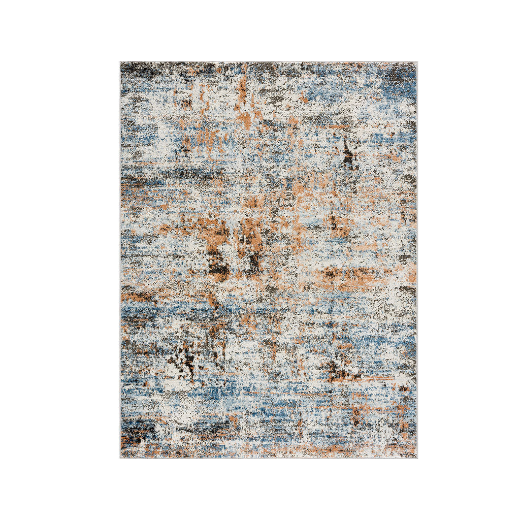 Abstract Area Rug Multi Polyester