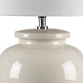 Ceramic Table Lamp Cream Polyester