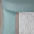 8 Piece Comforter Set Queen Seafoam Polyester