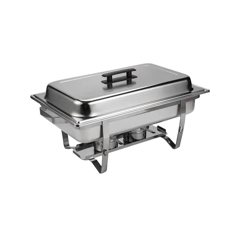 Buffet Catering Dish For Home And Outdoor Silver Stainless Steel