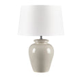 Ceramic Table Lamp Cream Polyester