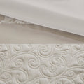 Embroidered 8 Piece Comforter Set Neutral Polyester