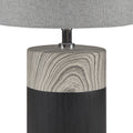 Textured Ceramic Table Lamp black-polyester