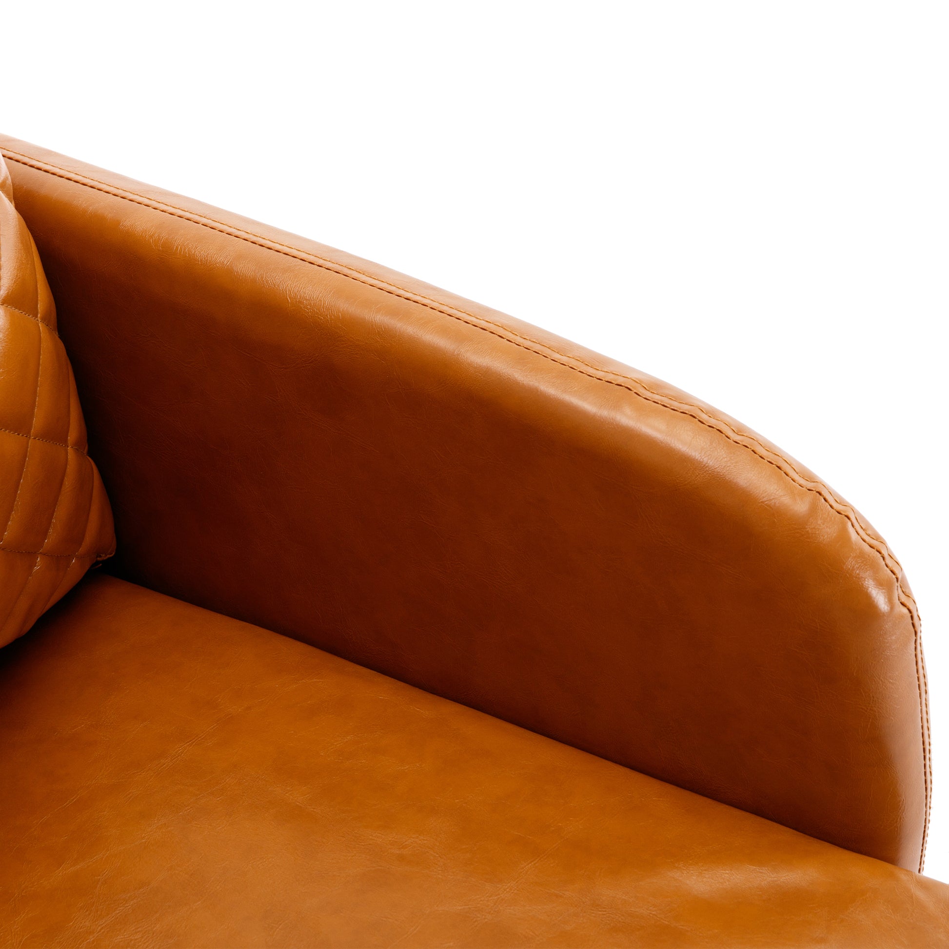 Coolmore Convertible Sleeper Sofa Bed, Modern Velvet Loveseat Couch With Pull Out Bed, Small Beautiful Seat Futon Sofa Bed With Headboard, 2 Pillows & Side Pockets For Living Room Brown Pu