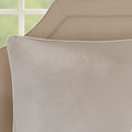 Embroidered 8 Piece Comforter Set Neutral Polyester