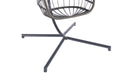 Outdoor Garden Rattan Egg Swing Chair Hanging Chair Light Gray Cushion Yes Complete Patio Set Light Gray Rust Resistant Frame Water Resistant Cushion Garden & Outdoor American Design Complete Patio Sets Rattan