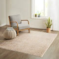 Super Soft Polyester Shag Area Rug Cream Polyester