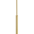 Arched Floor Lamp With Marble Base Gold Cotton