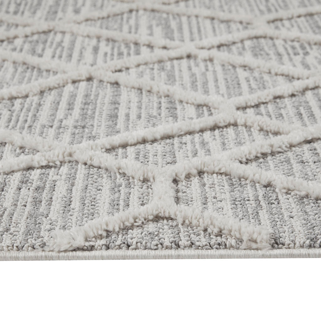 Terni Pebble Indoor Area Rug Gray Cream Polyester