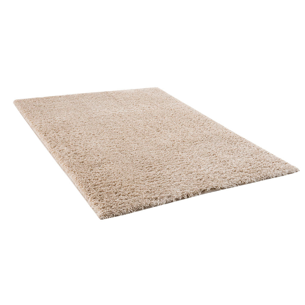 Super Soft Polyester Shag Area Rug Cream Polyester