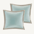 8 Piece Comforter Set Queen Seafoam Polyester