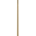 Angular Arched Metal Floor Lamp Gold Polyester