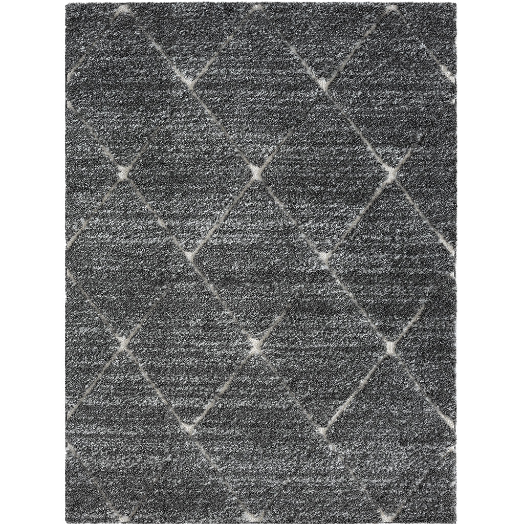 Talas Trellis Area Rug In Grey And Cream Grey Cream Polyester