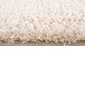 Super Soft Polyester Shag Area Rug Cream Polyester