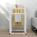 Metal Freestanding Towel Rack 3 Tiers Hand Towel white-bathroom-metal