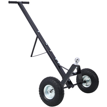 Trailer Dolly With Pneumatic Tires 600 Lb. Maximum Capacity Black Color Black Steel