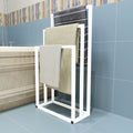 Metal Freestanding Towel Rack 3 Tiers Hand Towel white-bathroom-metal