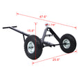 Trailer Dolly With Pneumatic Tires 600 Lb. Maximum Capacity Black Color Black Steel