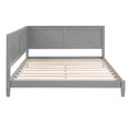 Full Size Wood Daybed Sofa Bed, Gray gray-solid wood+mdf